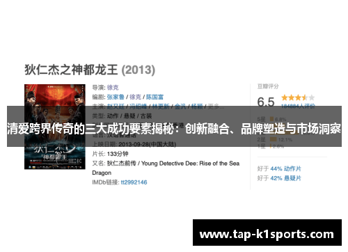 清爱跨界传奇的三大成功要素揭秘：创新融合、品牌塑造与市场洞察